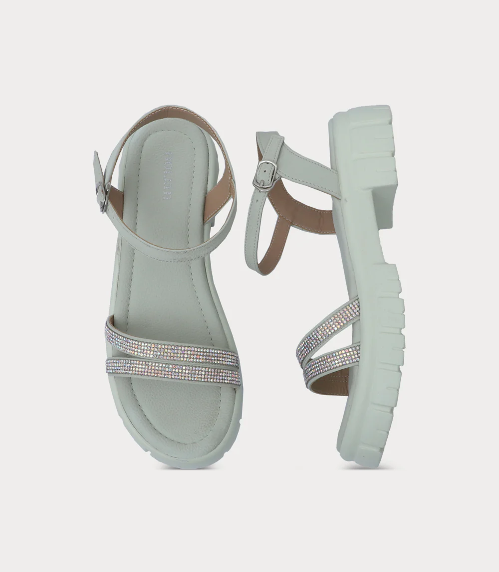Women Platform Sandal-MINT - Image 4