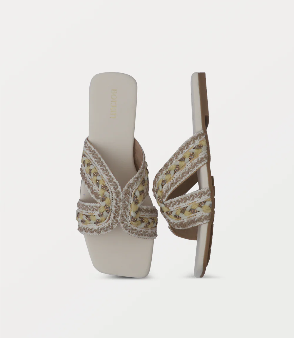 Women Slipper-IVORY - Image 4