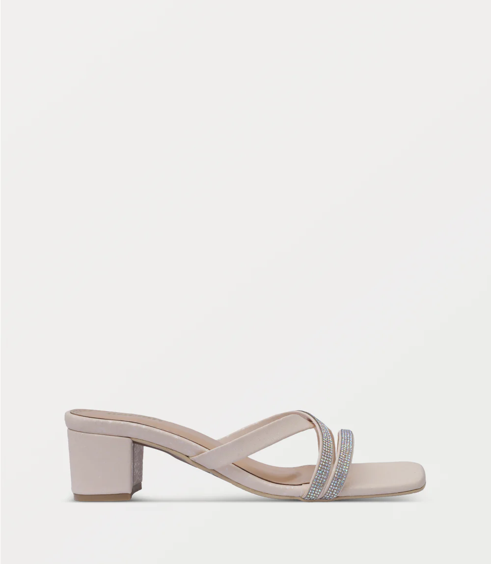 Women Slipper Heels-IVORY