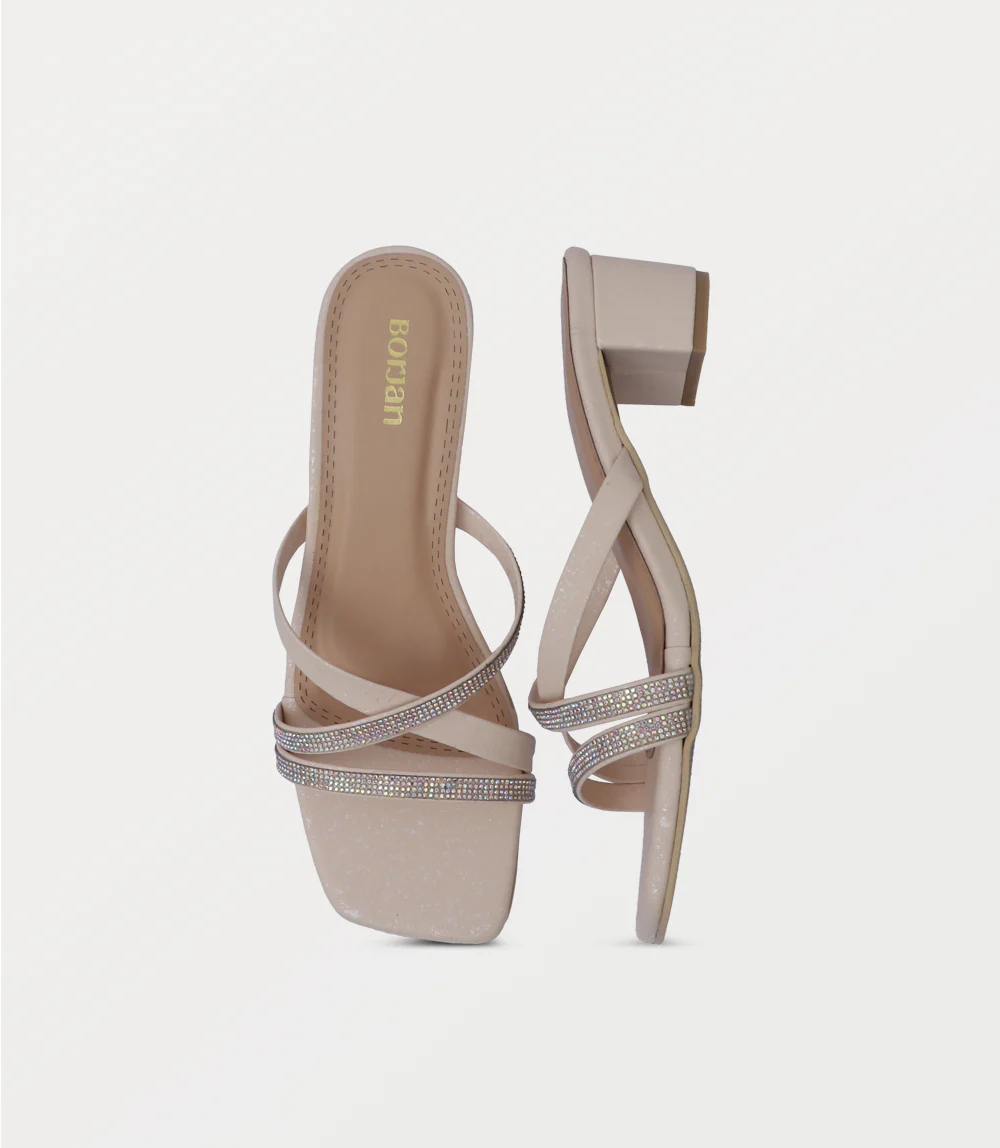 Women Slipper Heels-IVORY - Image 4