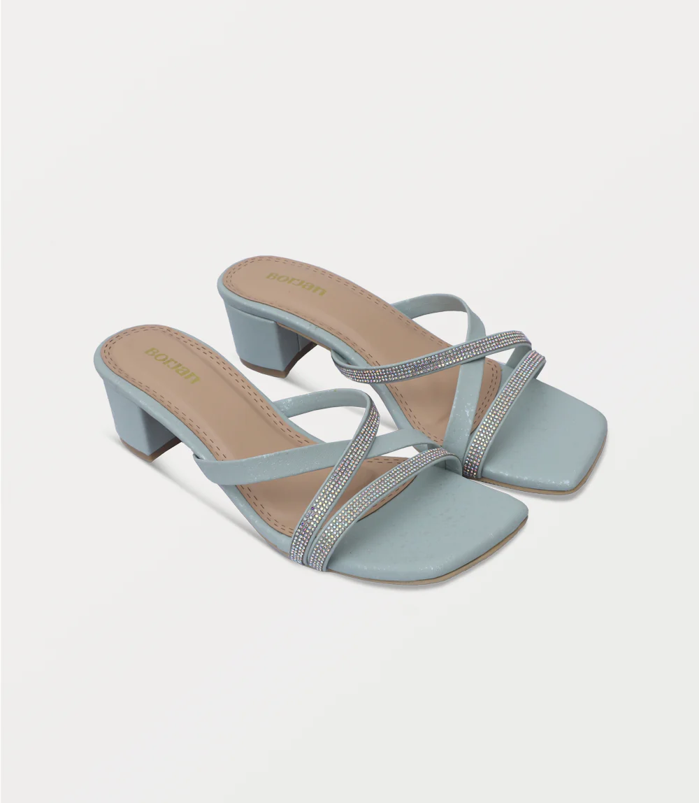 Women Slipper Heels-MINT - Image 2