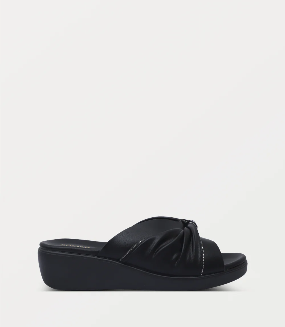 Women Comfort Slipper-BLACK