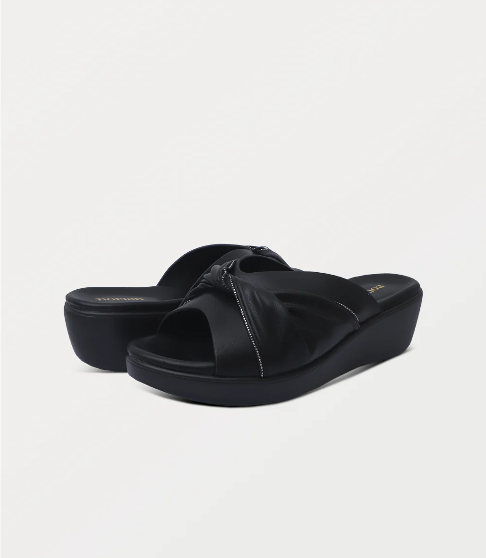 Women Comfort Slipper-BLACK - Image 3