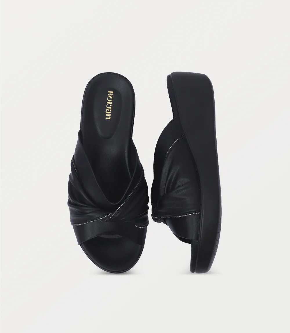 Women Comfort Slipper-BLACK - Image 4