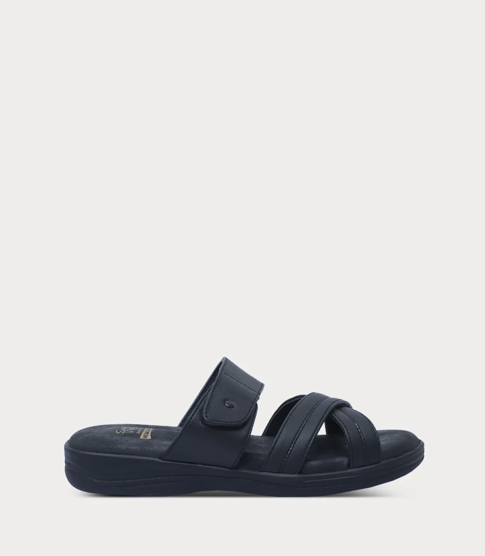 Women Comfort Slipper-BLACK