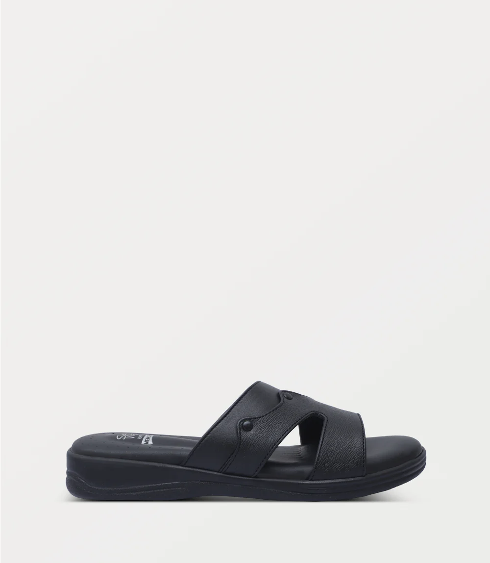 Women Comfort Slipper-BLACK