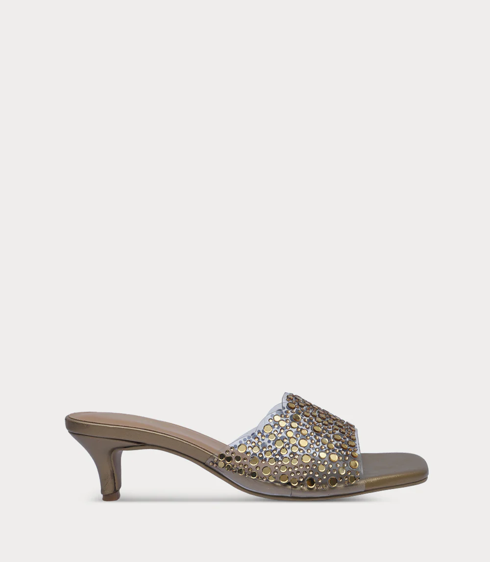 Women Slipper Heels-COPPER