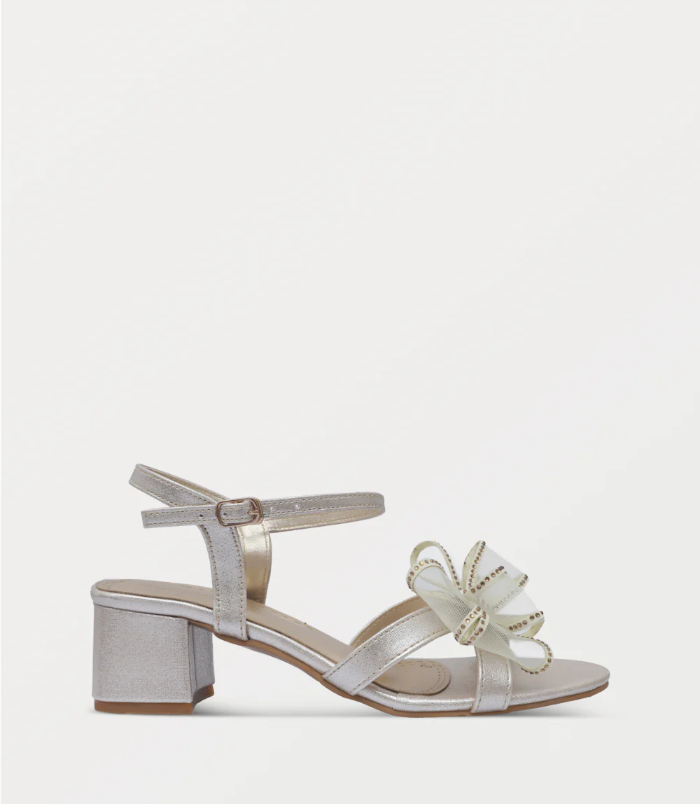 Women Sandal Heel-GOLDEN