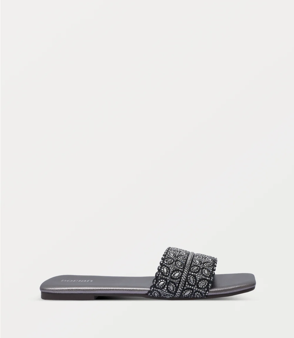 Women Slipper-PEWTER
