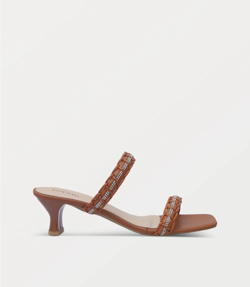 Women Slipper Heels-TAN