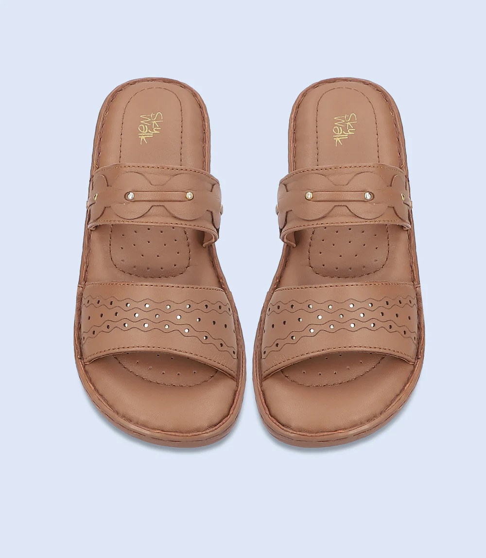 Women Comfort Slipper-BROWN - Image 3