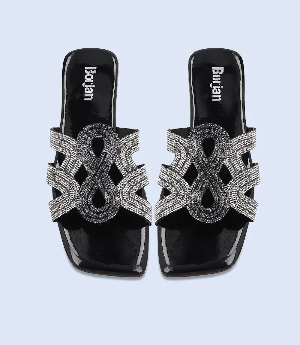 Women Formal Slipper-BLACK - Image 3