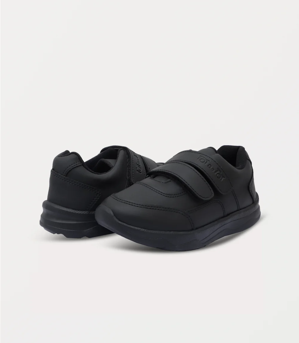 Boy School Shoes-BLACK - Image 3