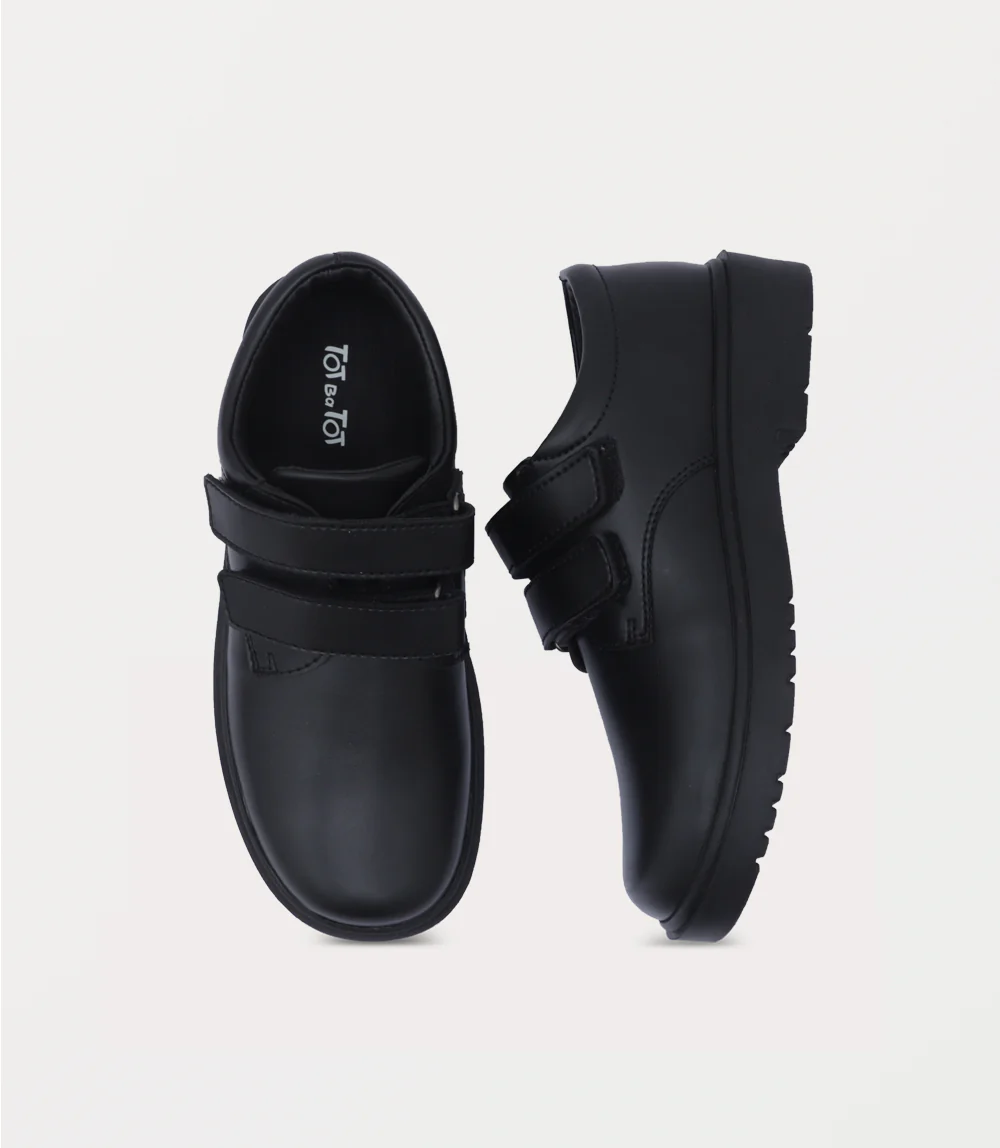 Boy School Shoes-BLACK - Image 4