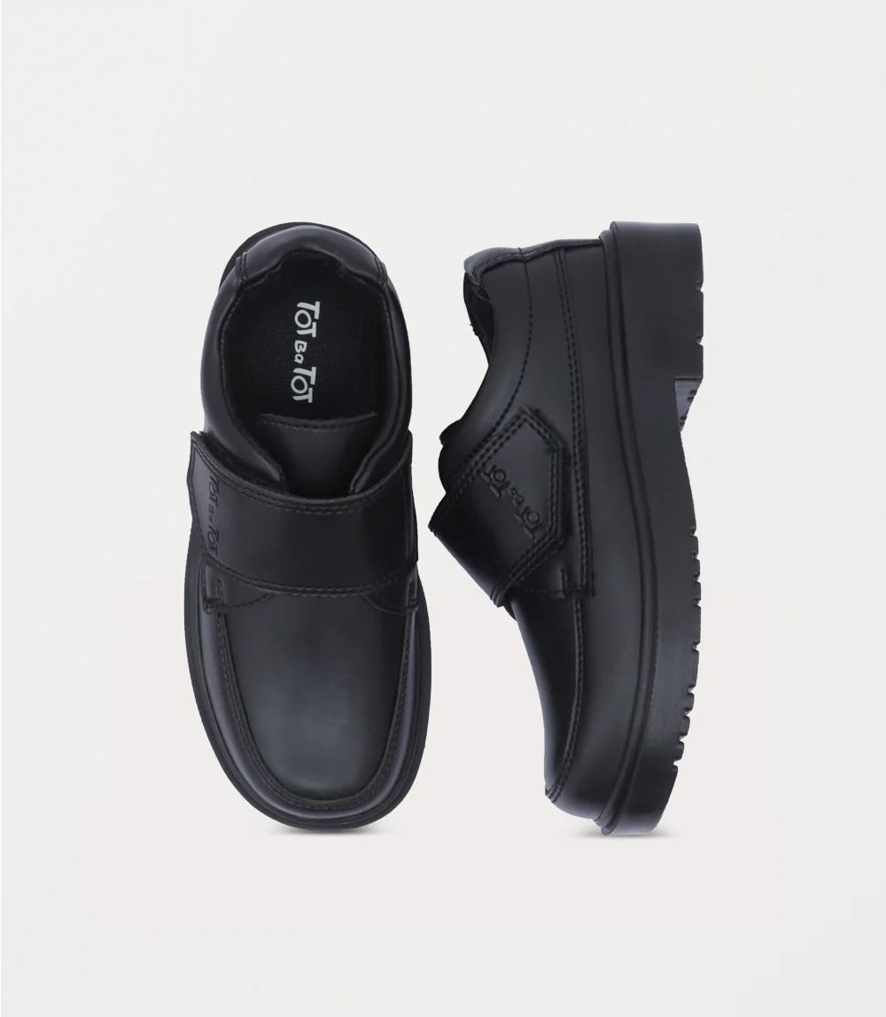 Boy School Shoes-BLACK - Image 4