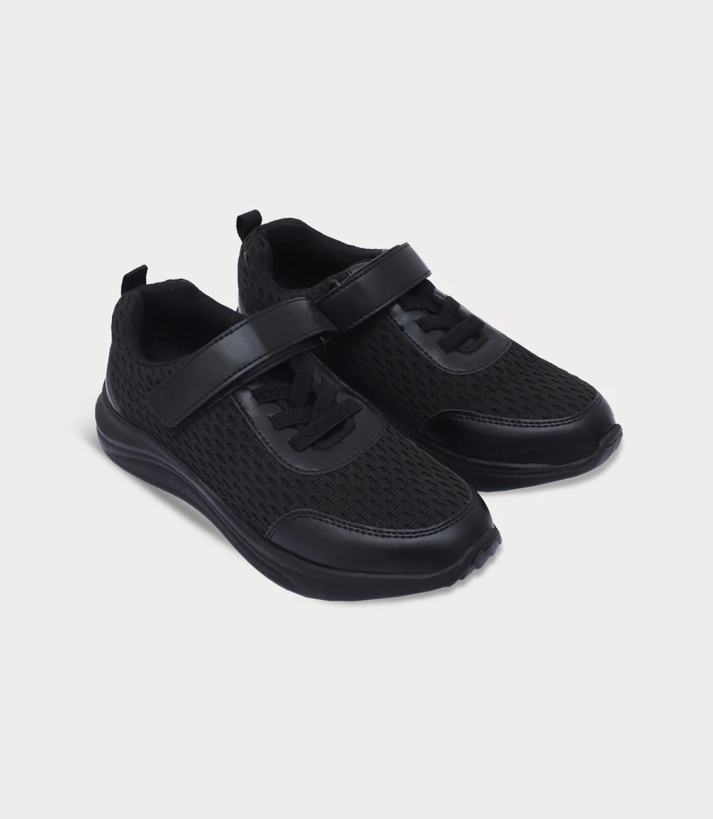 Boy School Shoes-BLACK - Image 2
