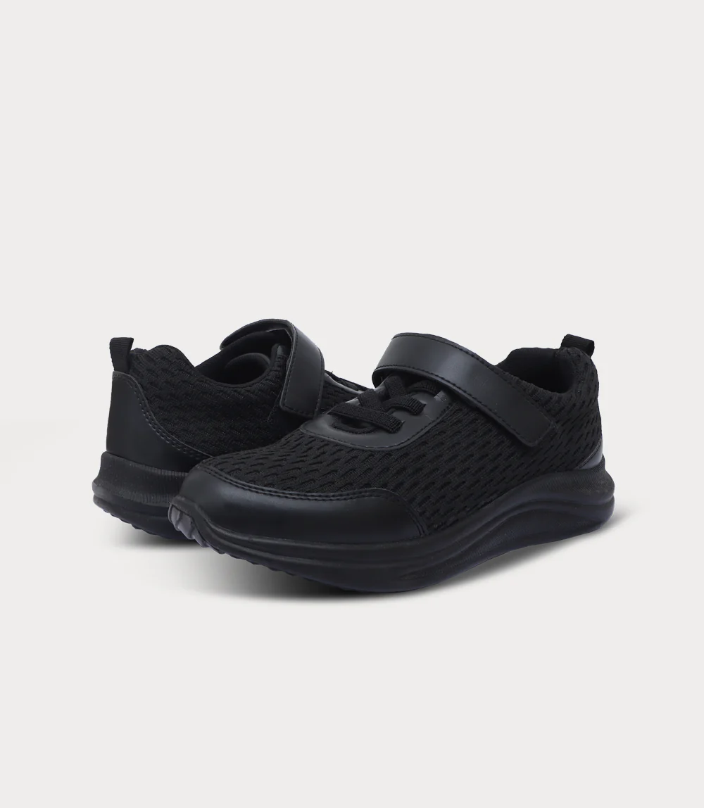 Boy School Shoes-BLACK - Image 3