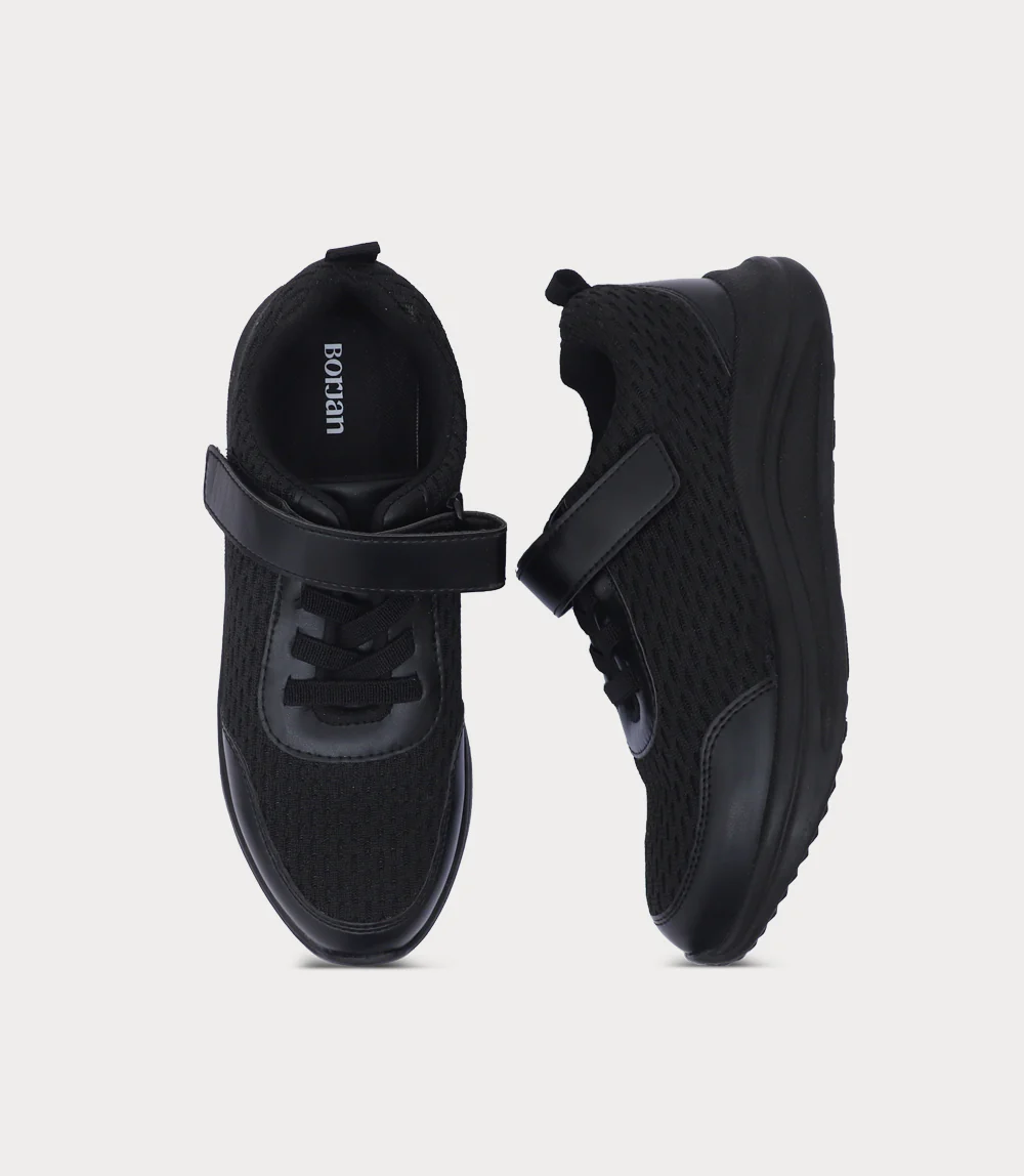 Boy School Shoes-BLACK - Image 4