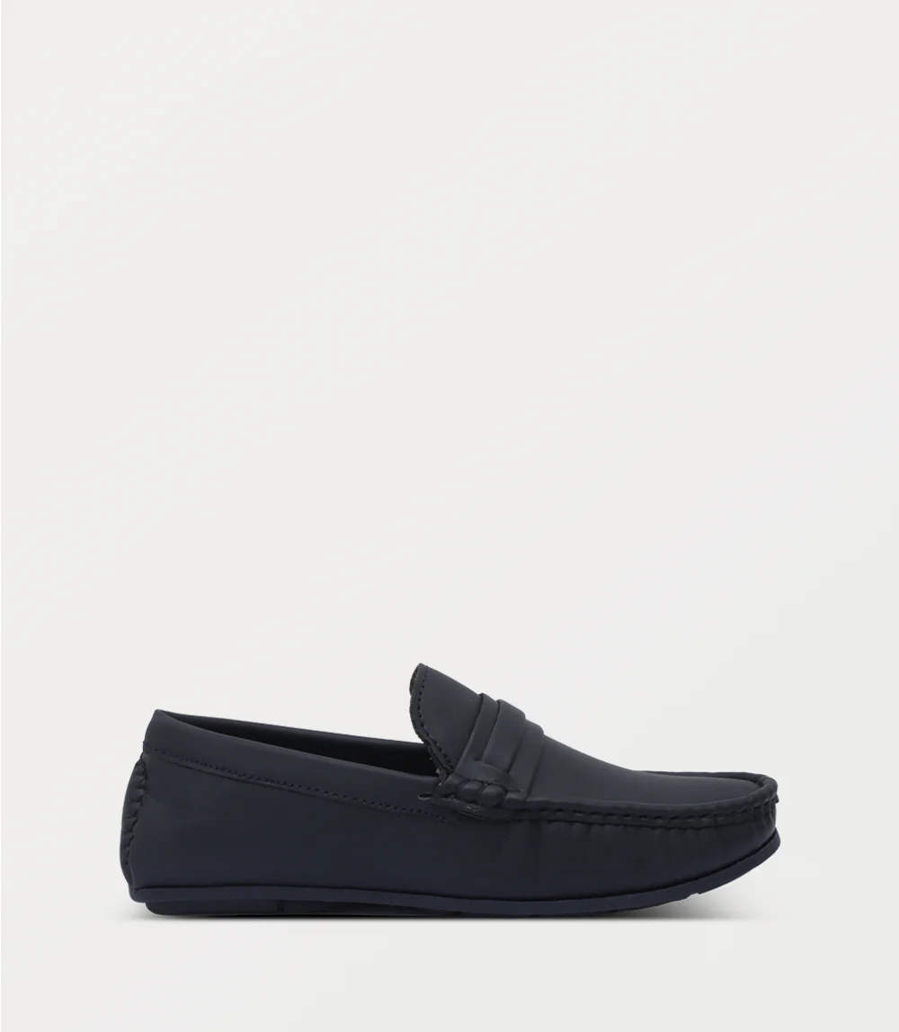 Boy Moccasin-NAVY