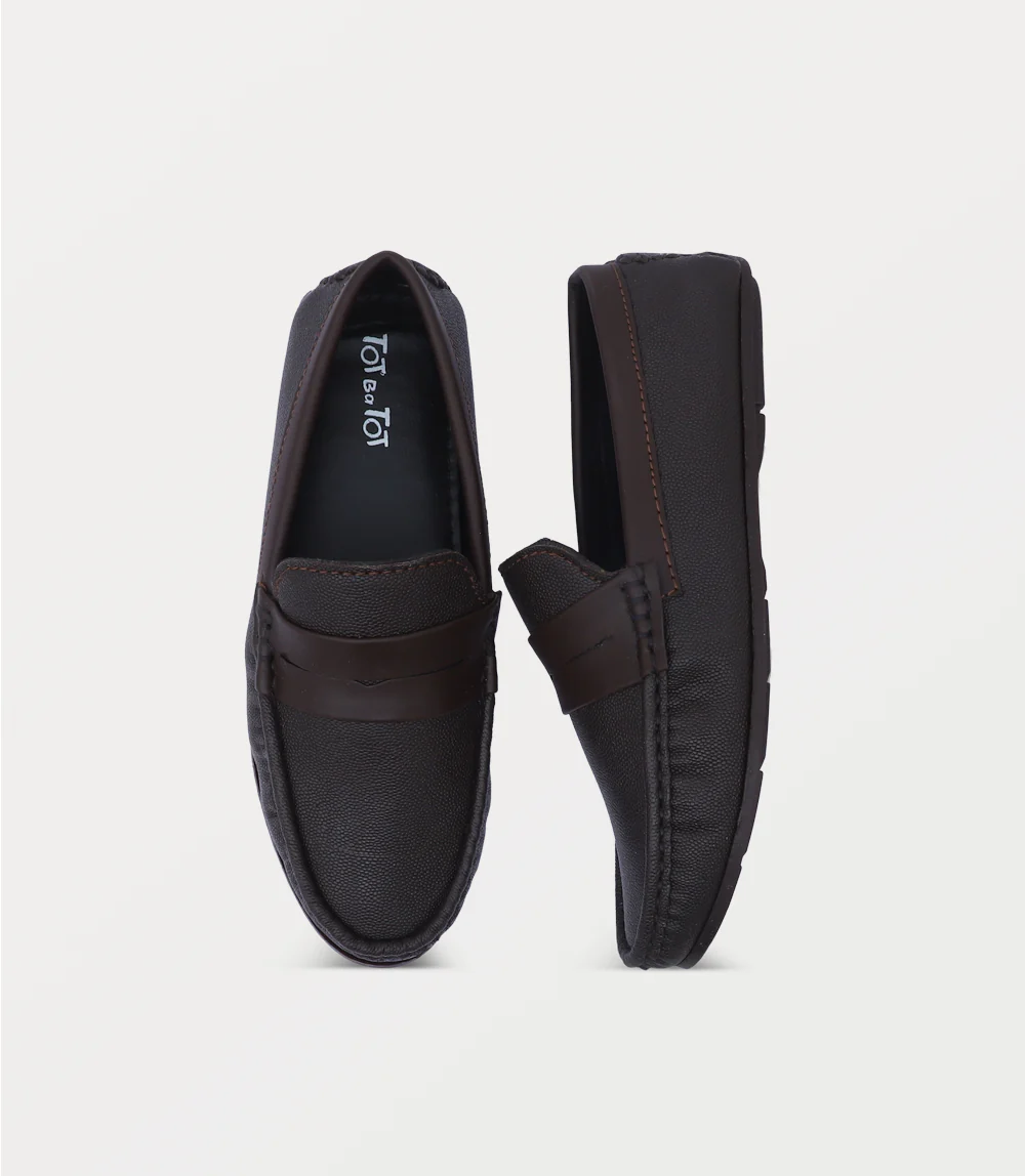 Boy Moccasin-BURGANDY - Image 4