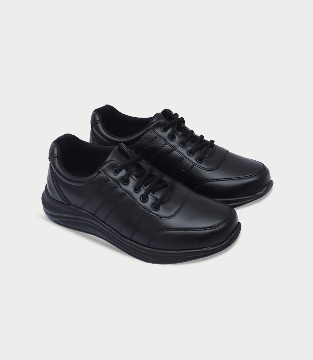 Boy School Shoes-BLACK - Image 2