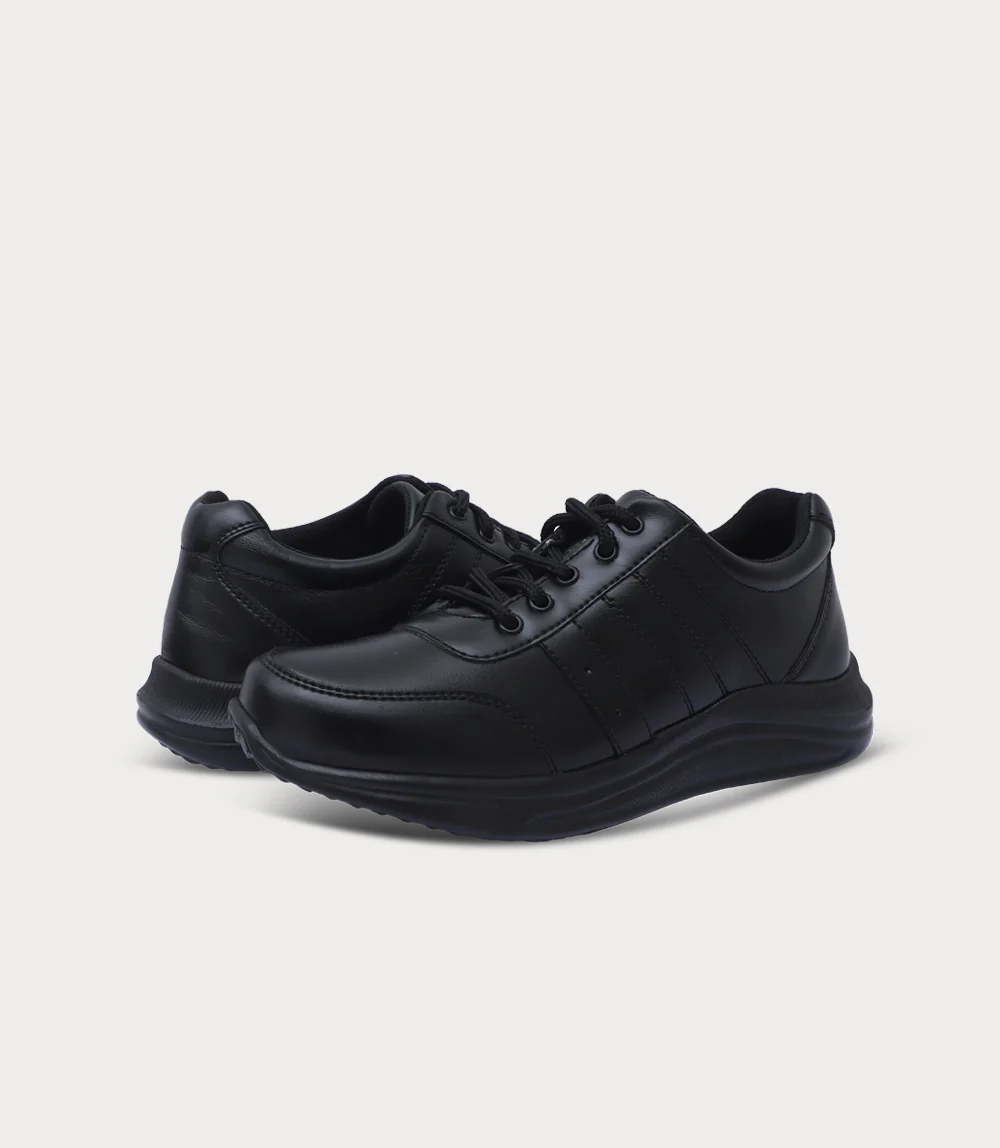 Boy School Shoes-BLACK - Image 3