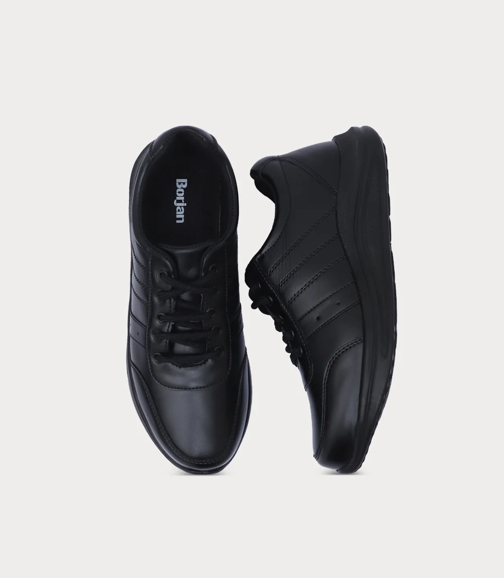 Boy School Shoes-BLACK - Image 4