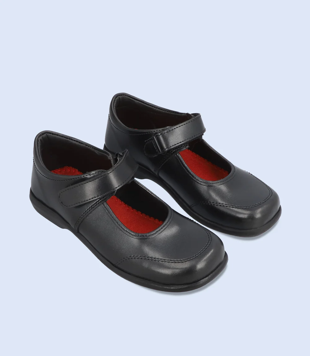 Girl School Shoes-BLACK - Image 4