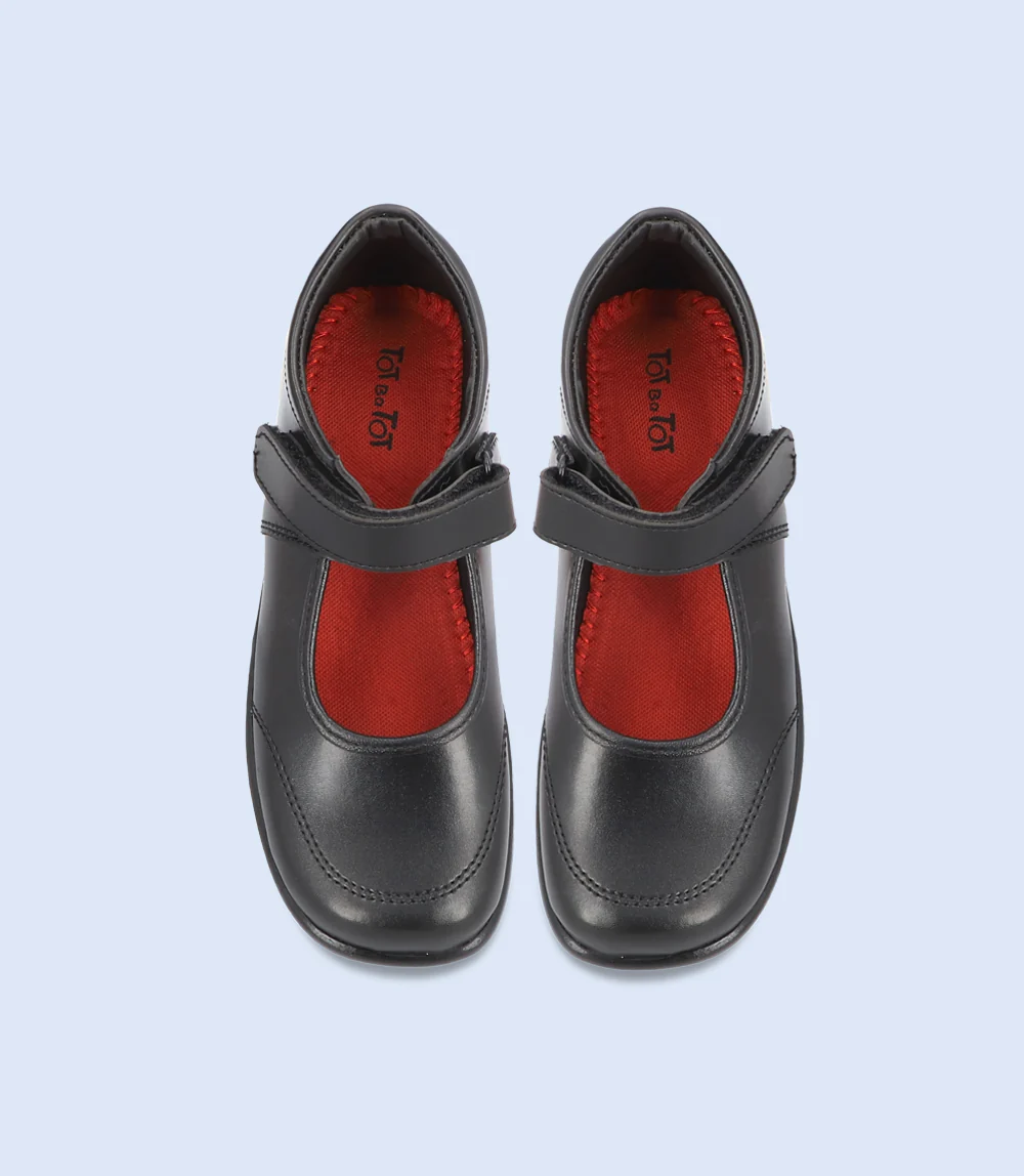 Girl School Shoes-BLACK - Image 6