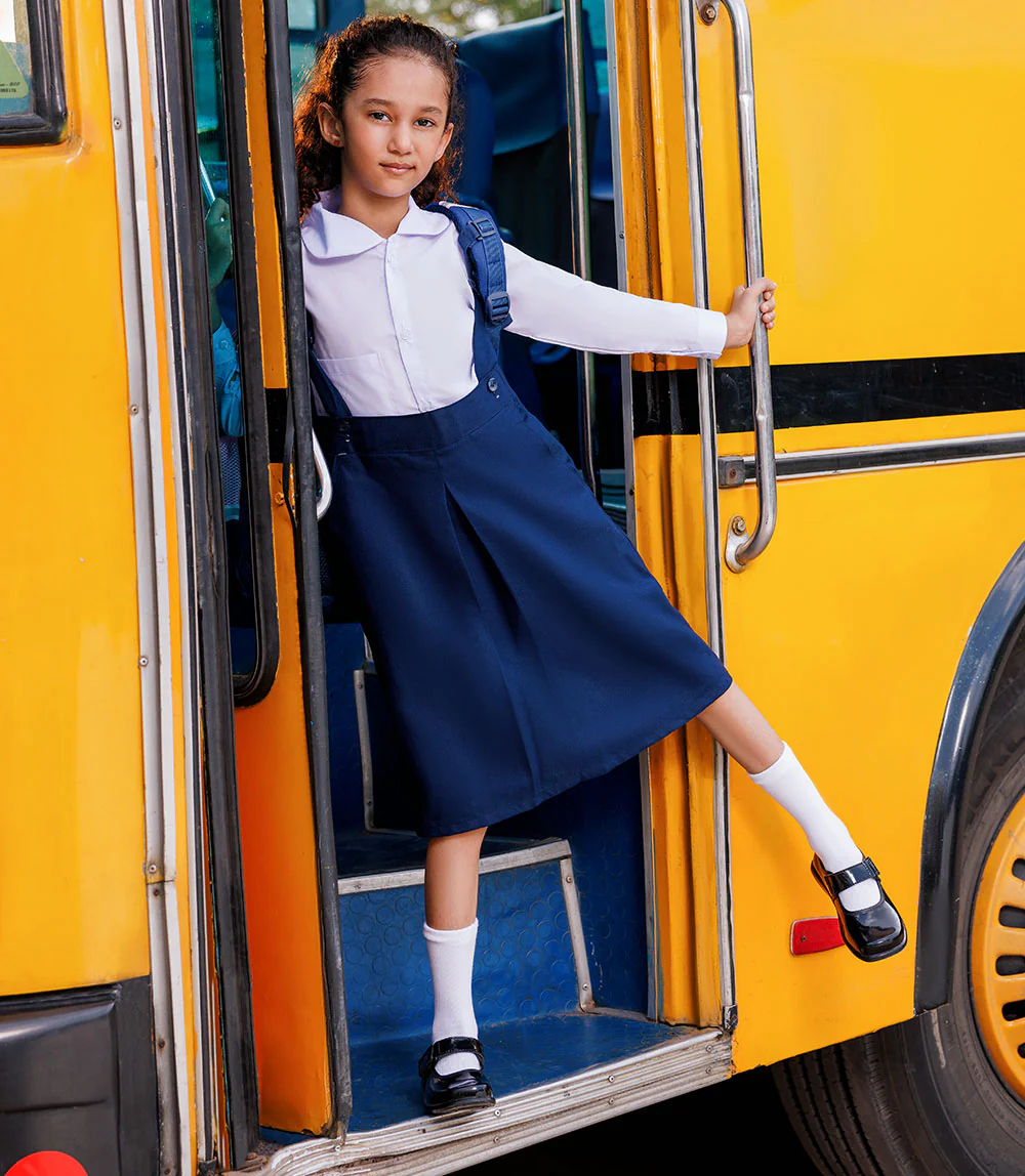 Girl School Shoes-BLACK - Image 3
