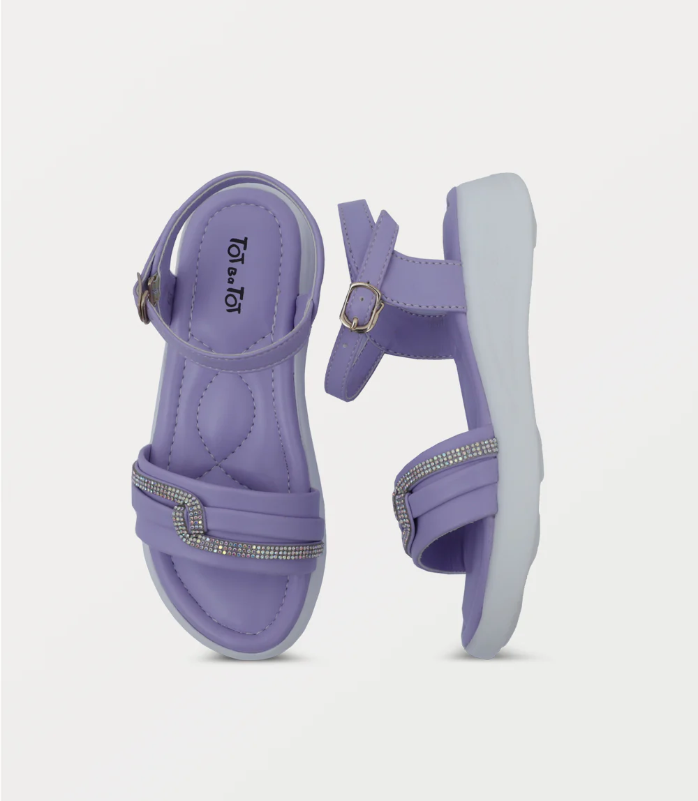 Girl Comfort Sandal-LILAC - Image 4