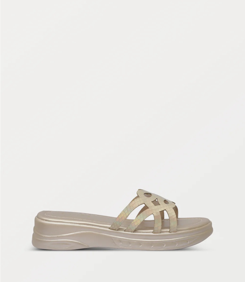 Girl Casual Slipper-GOLDEN