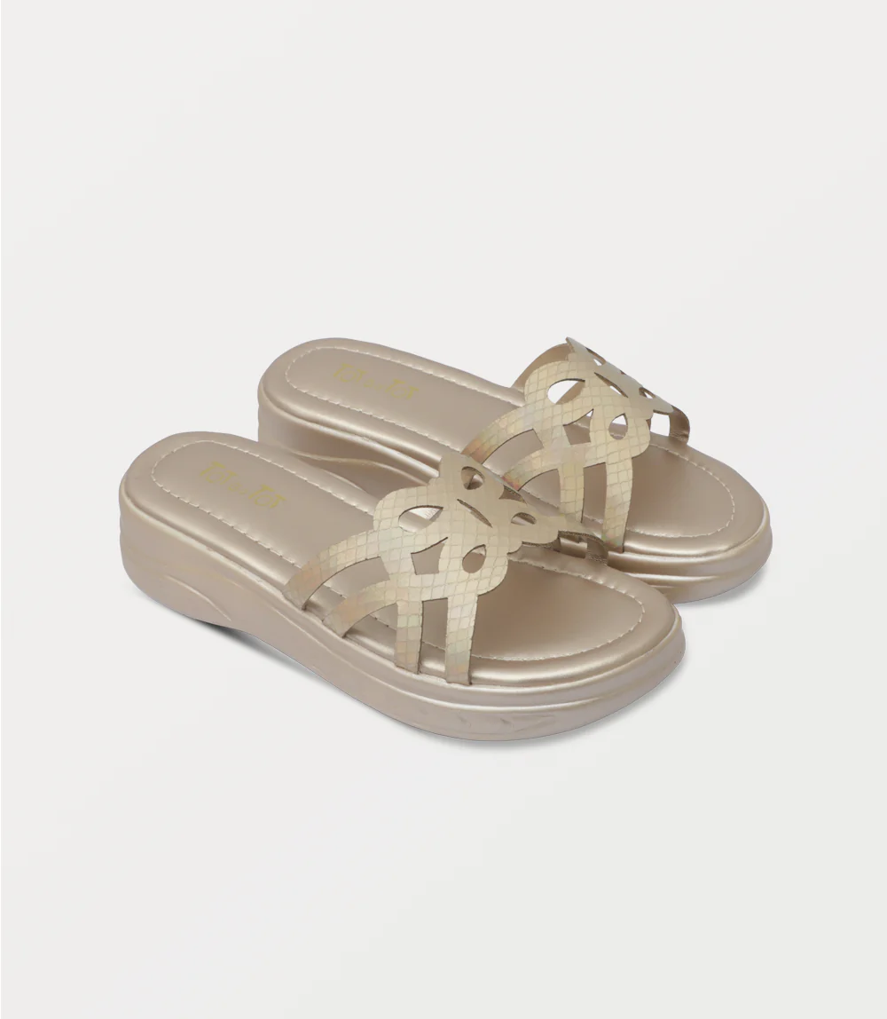 Girl Casual Slipper-GOLDEN - Image 2