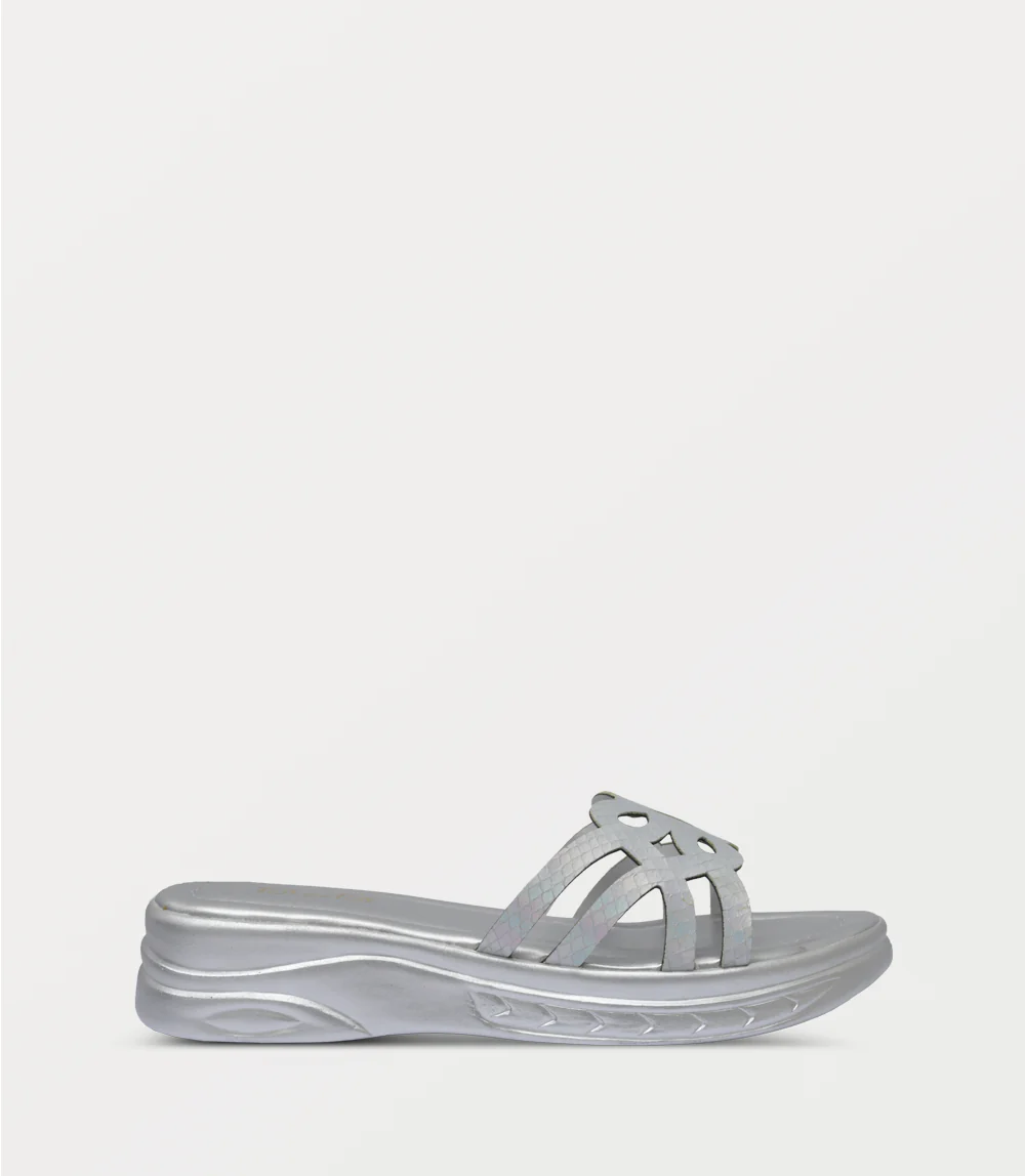 Girl Casual Slipper-SILVER