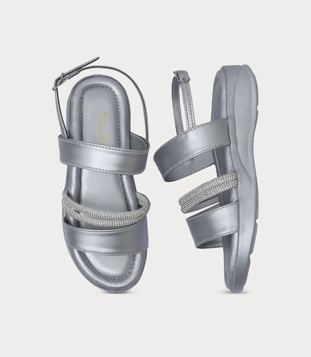 Girl Sandal-SILVER - Image 4