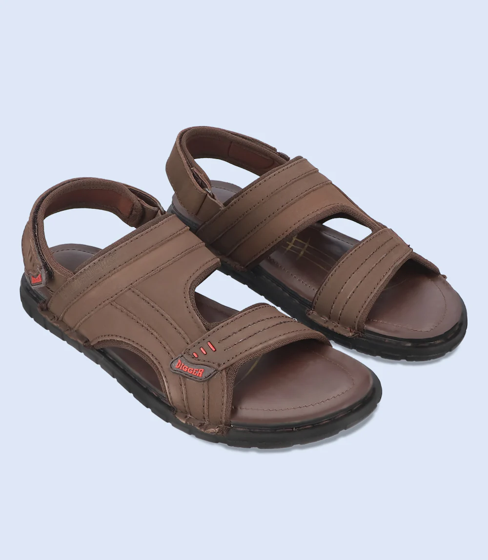 Men Sandal-DARK BROWN