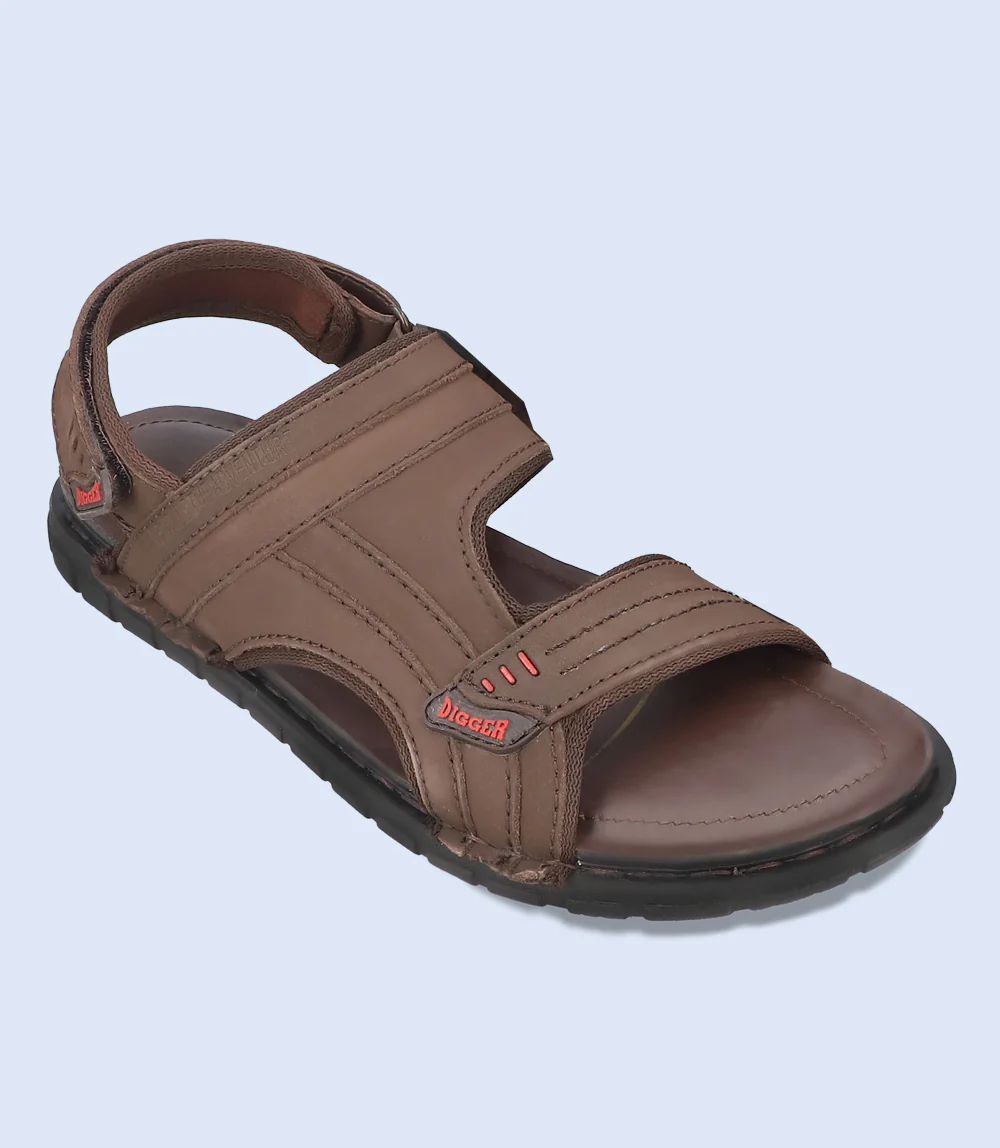 Men Sandal-DARK BROWN - Image 2