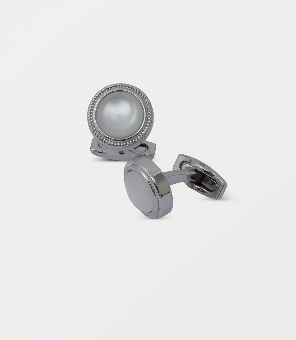 Men Cufflinks-WHITE