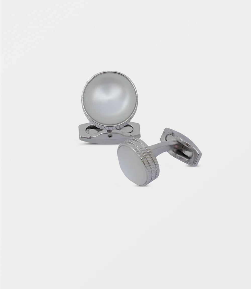 Men Cufflinks-WHITE