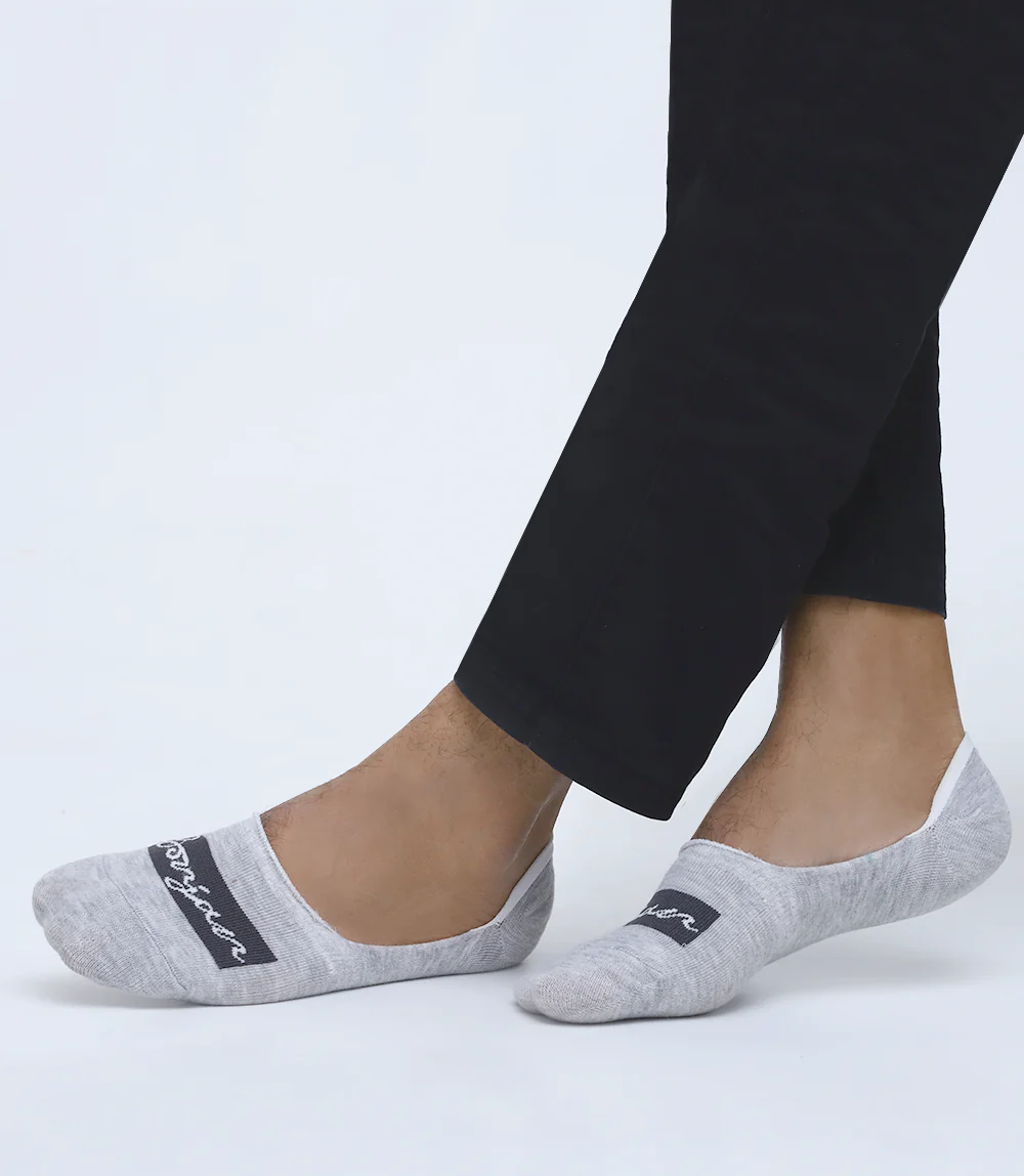 Men Socks-GREY/WHITE - Image 2