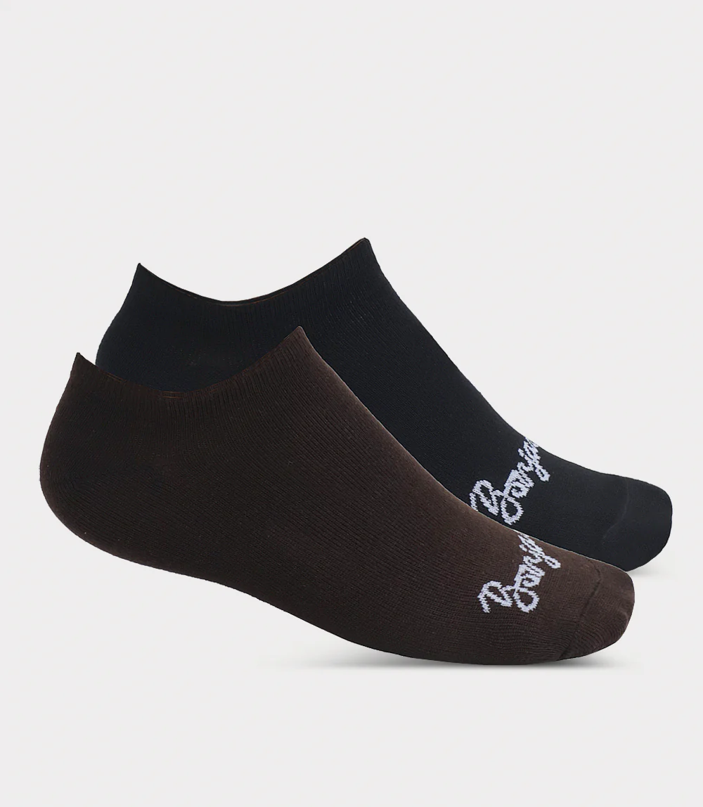 Men Socks-BLK/BROWN