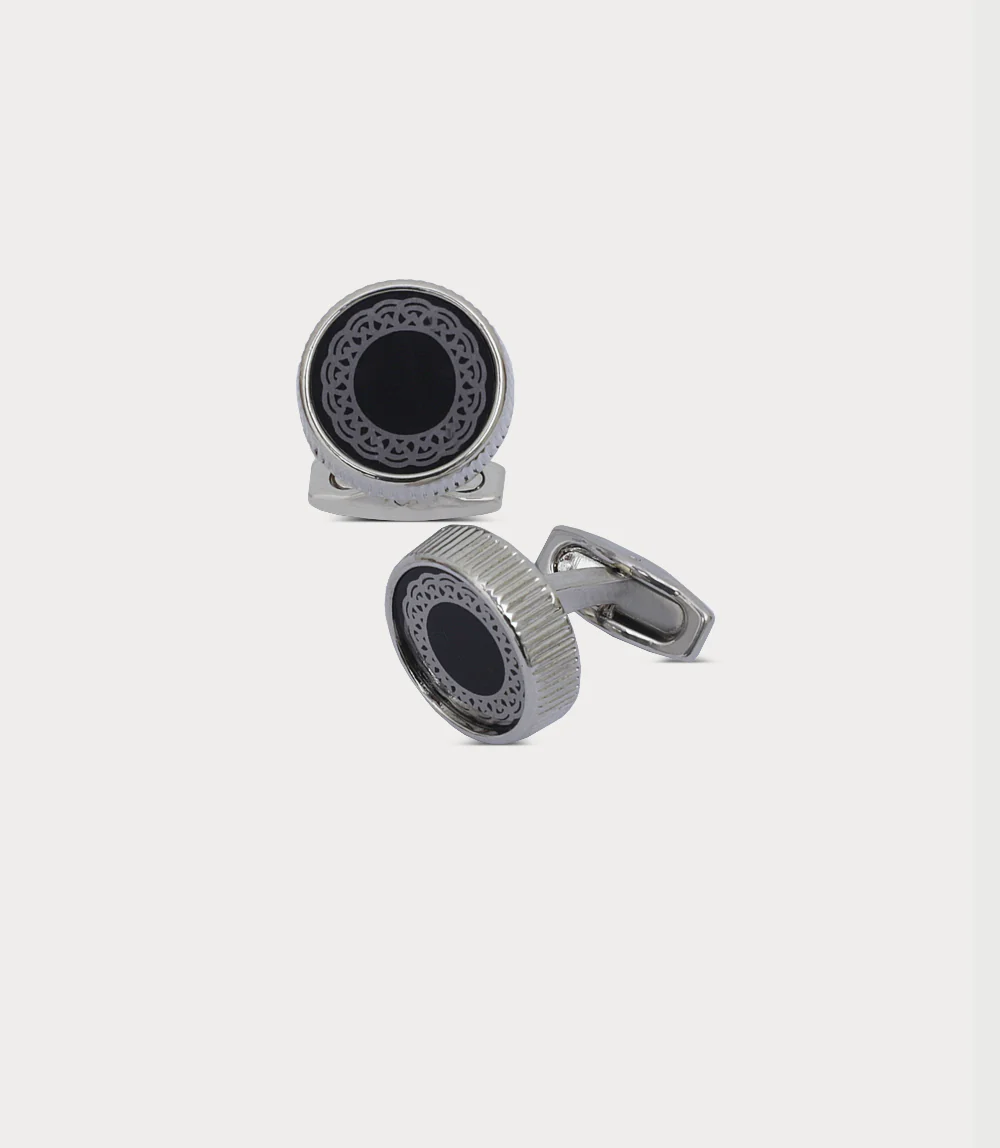 Men Cufflinks-BLACK
