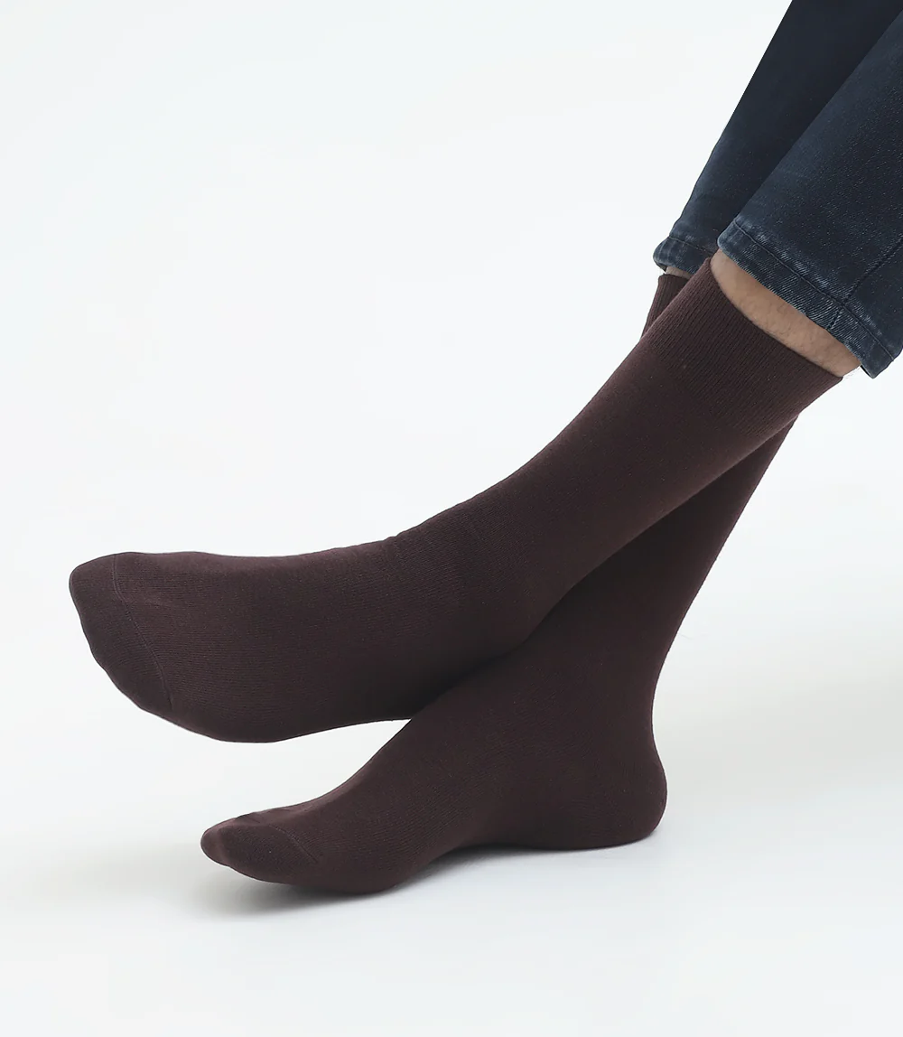 Men Socks-BROWN