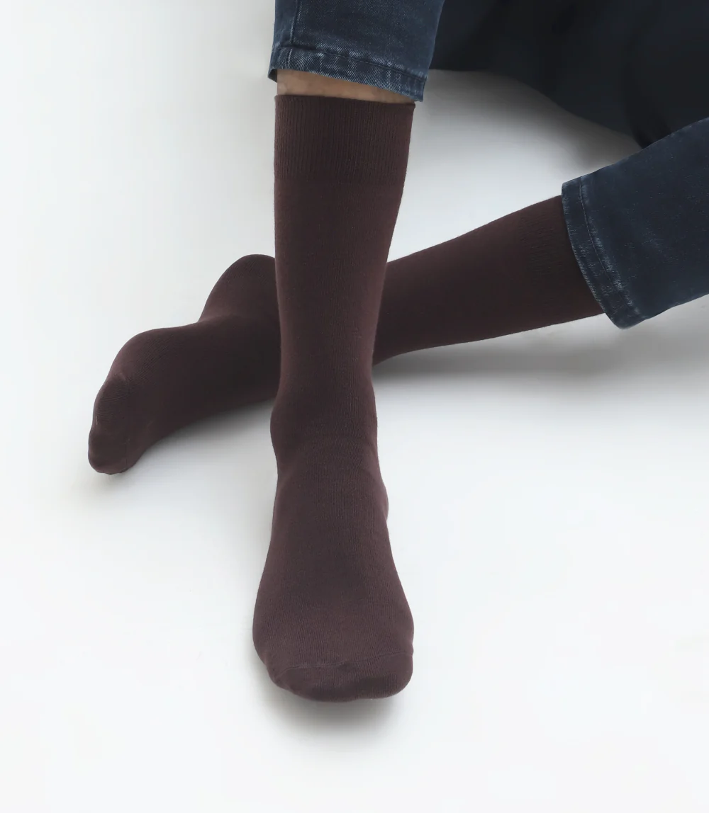 Men Socks-BROWN - Image 2
