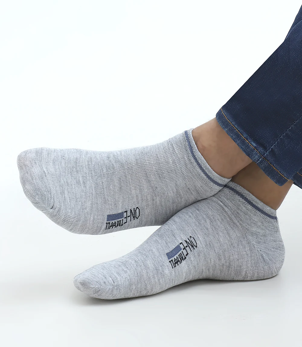 Men Socks-NAVY/OFFWHITE - Image 2
