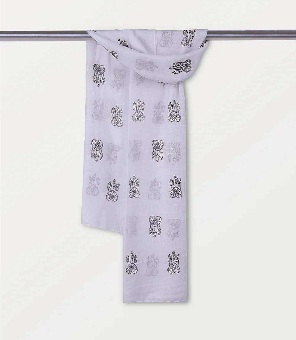 Women Scarf-WHITE