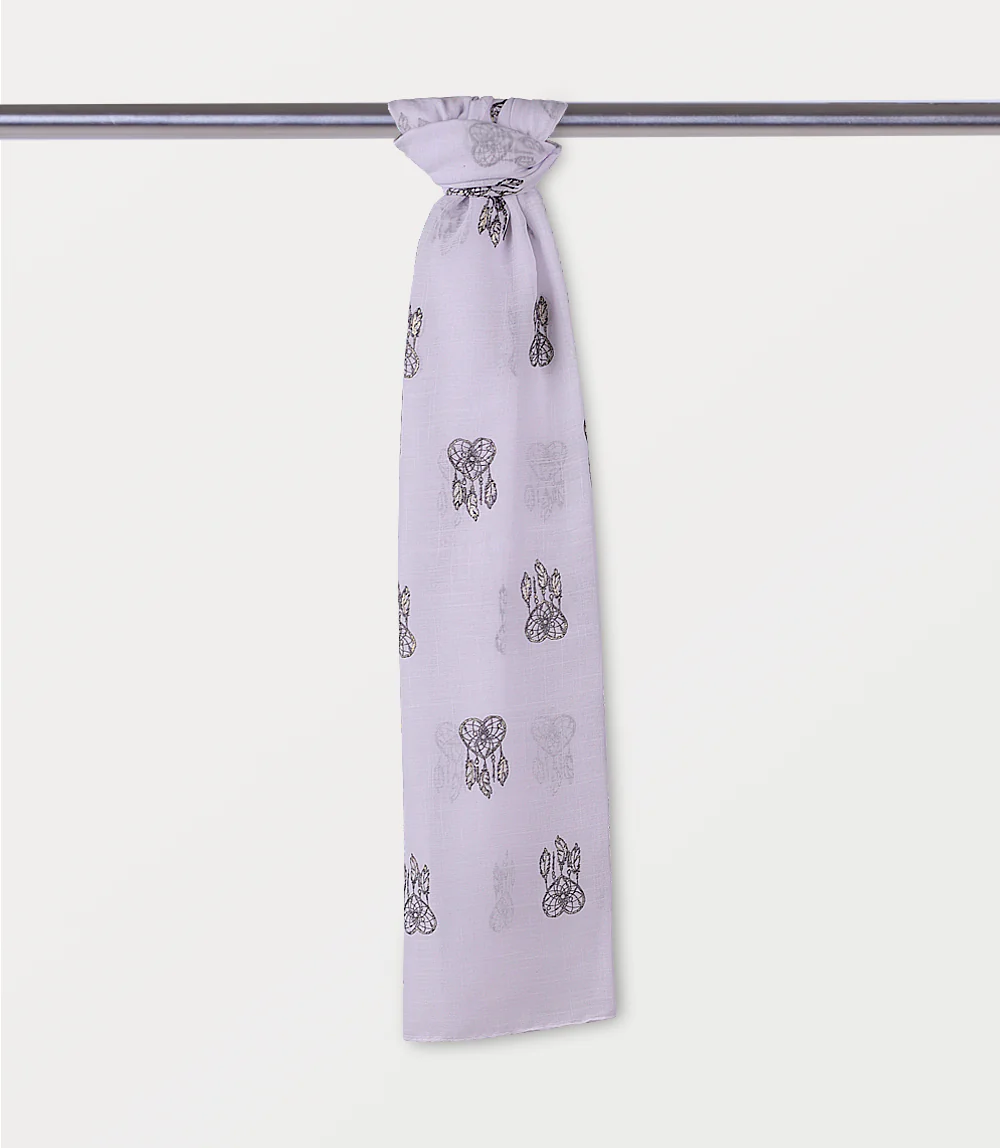 Women Scarf-WHITE - Image 2