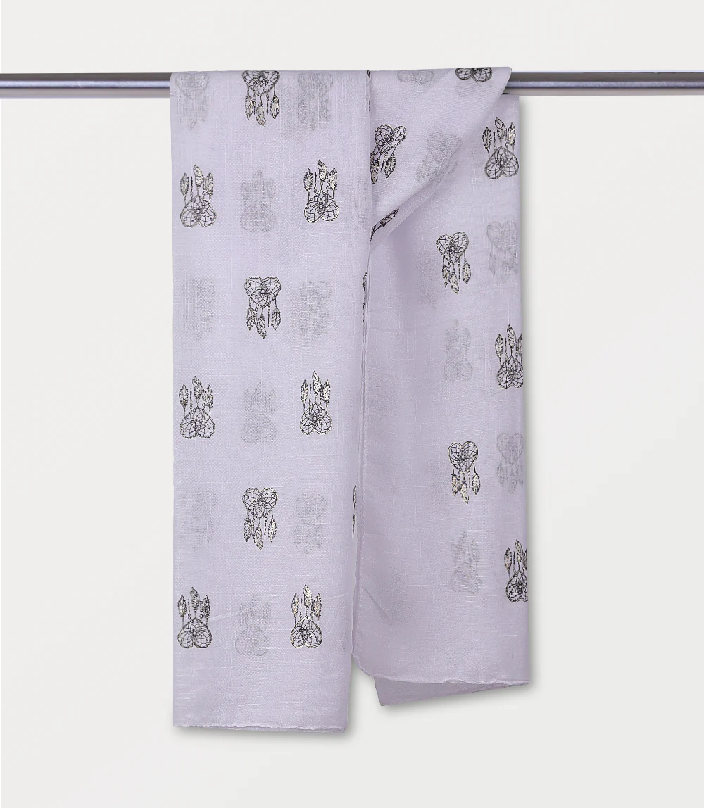 Women Scarf-WHITE - Image 3