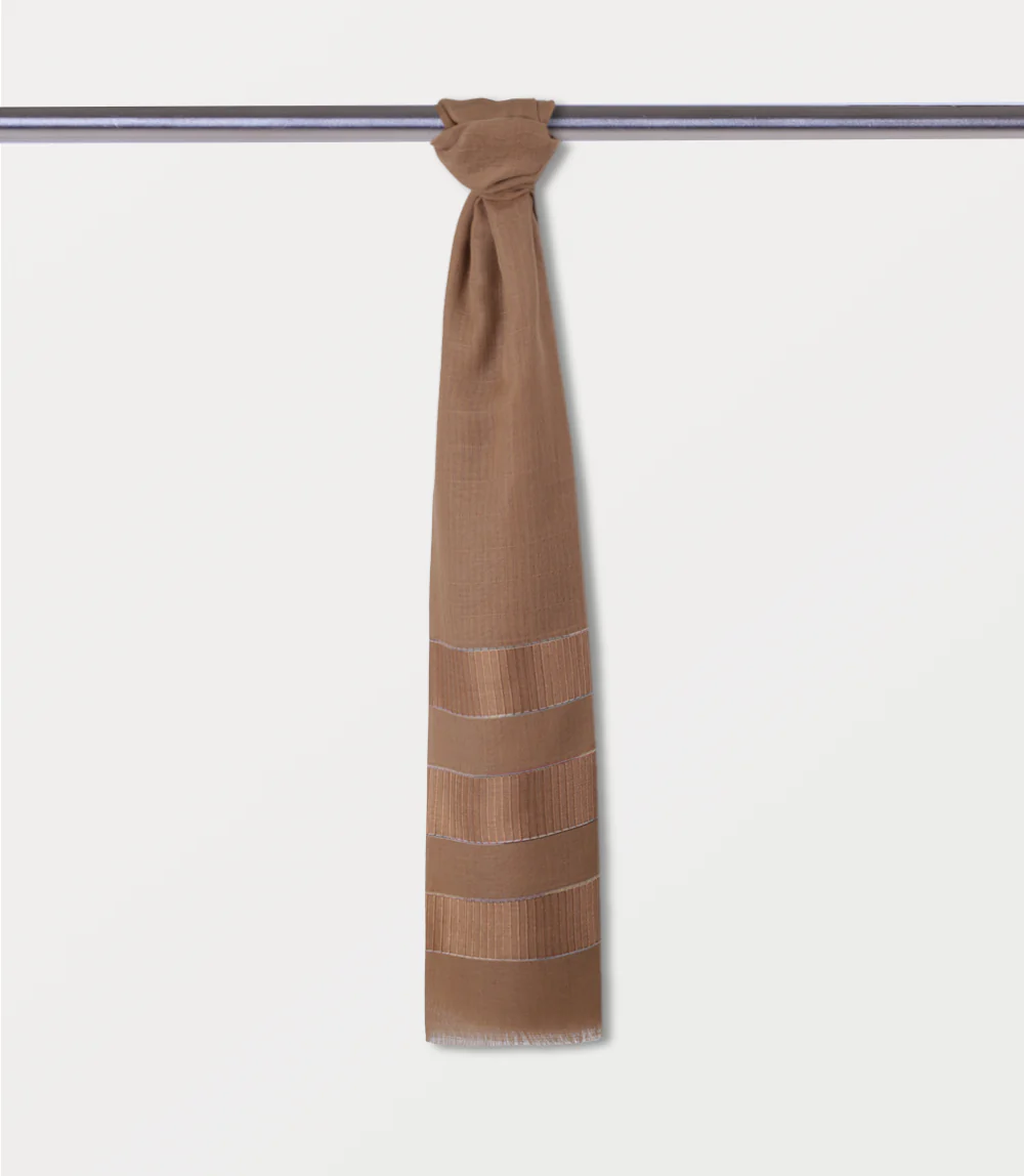 Women Scarf-LIGHT TAN - Image 2