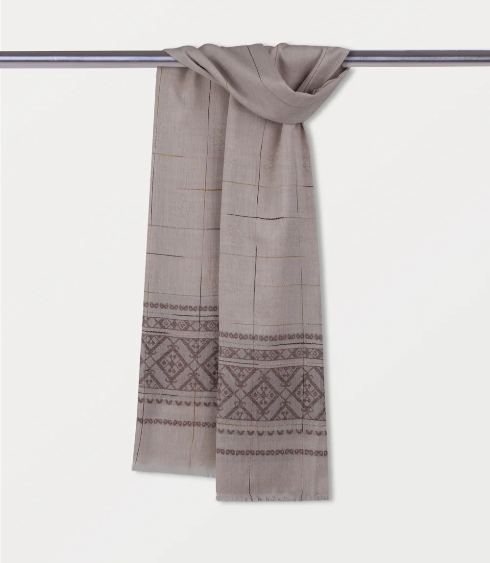 Women Scarf-L BROWN